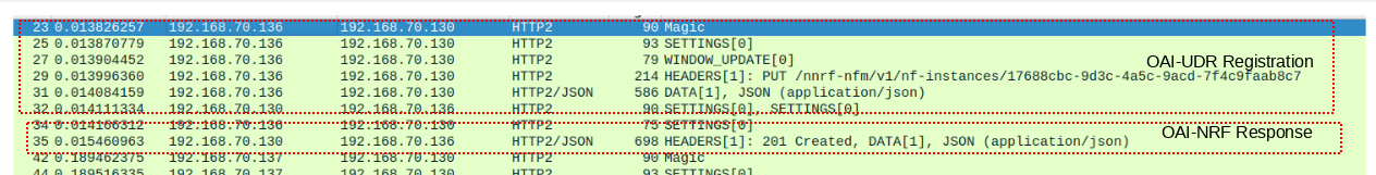 UDR-NRF Registration